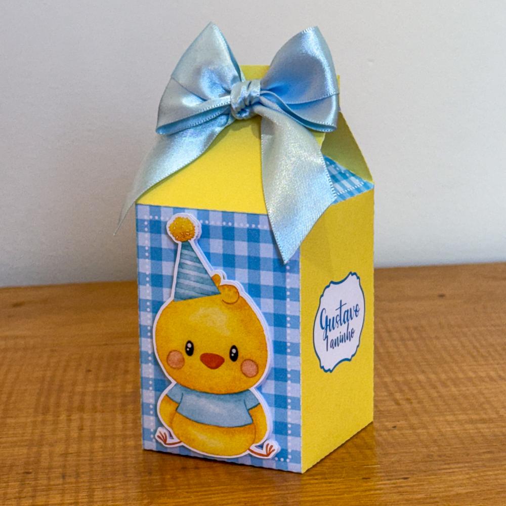 Kit Festa Personalizado Pintinho Amarelinho Azul (20 Peças)