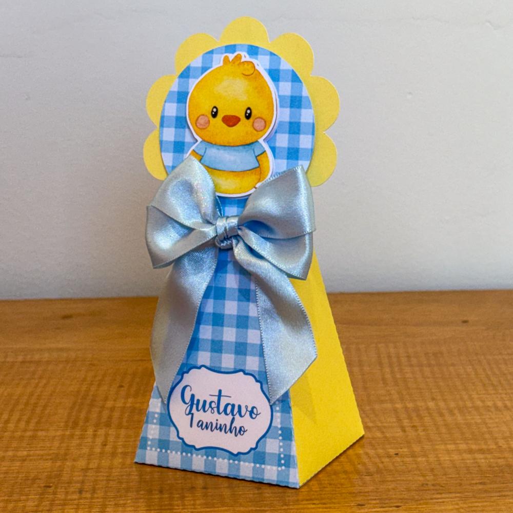 Kit Festa Personalizado Pintinho Amarelinho Azul (20 Peças)