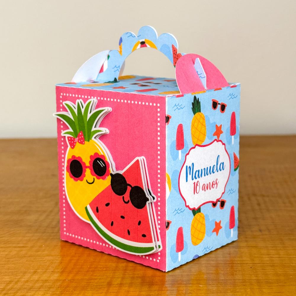 Kit Festa Personalizado Pool Party Menina (20 Peças)