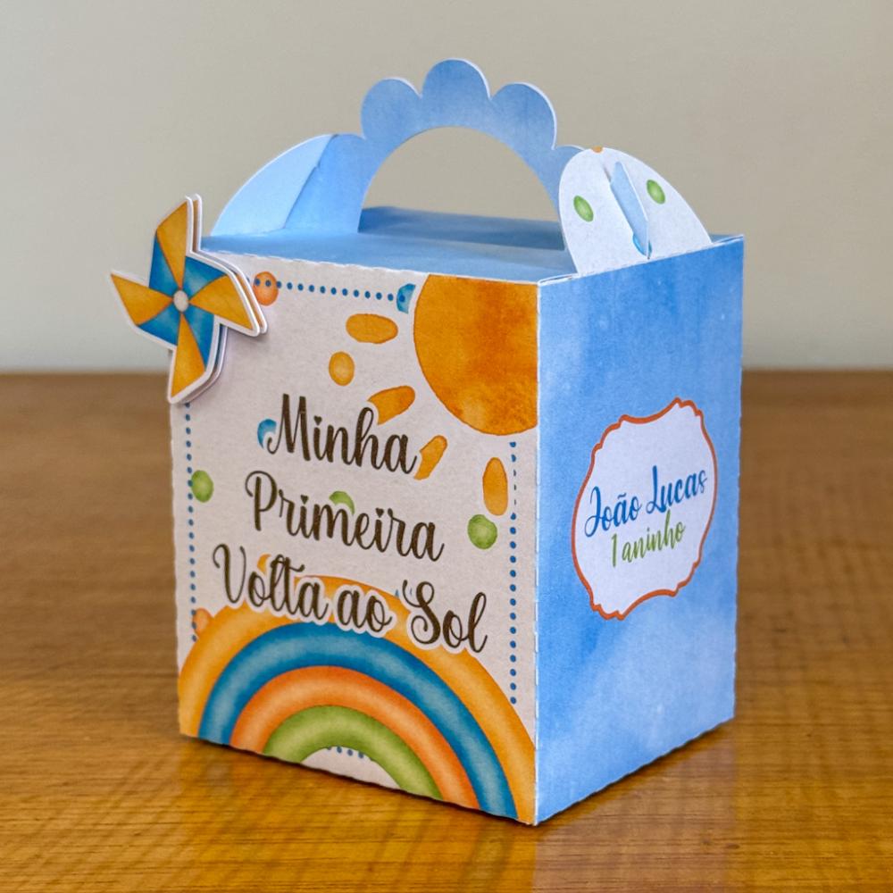 Kit Festa Personalizado Primeira Volta ao Sol Menino (20 Peças)