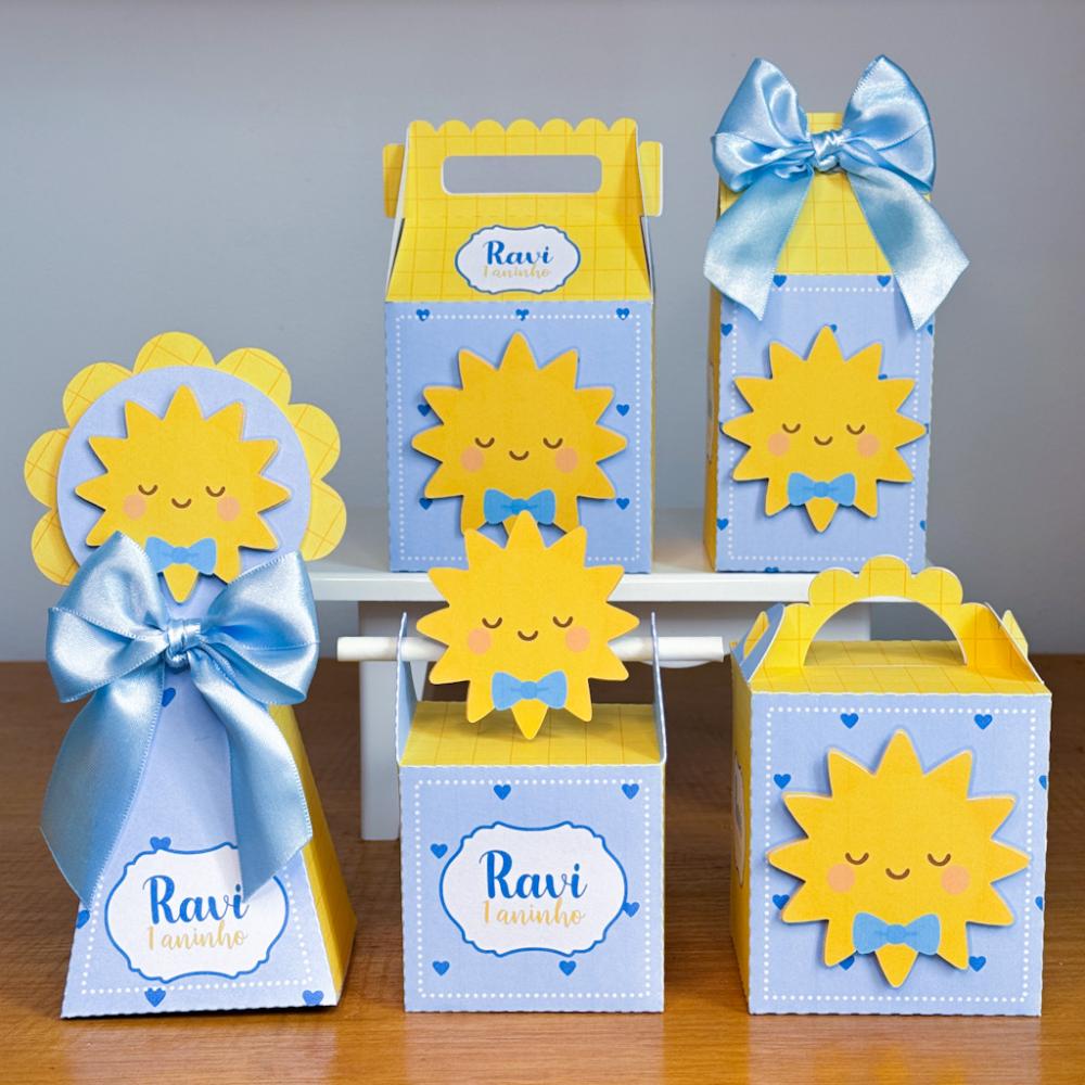 Kit Festa Personalizado Raio de Sol Menino (20 Peças)