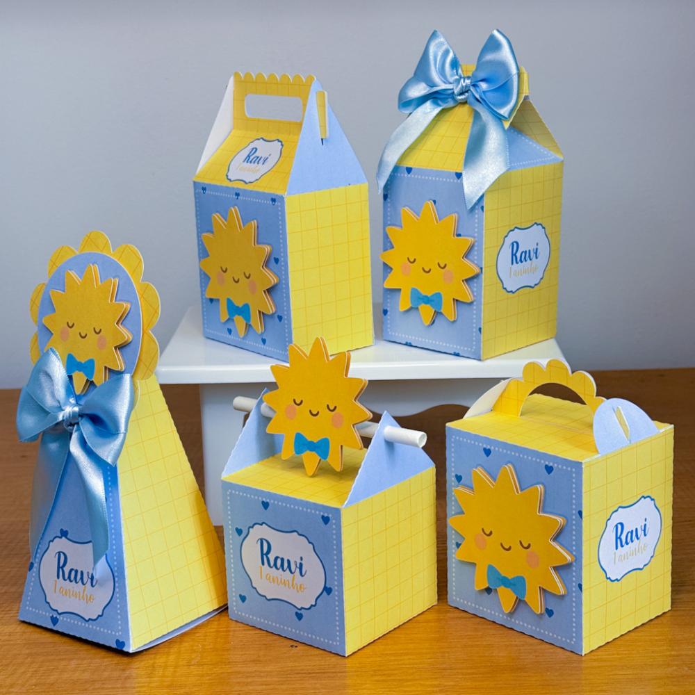 Kit Festa Personalizado Raio de Sol Menino (20 Peças)