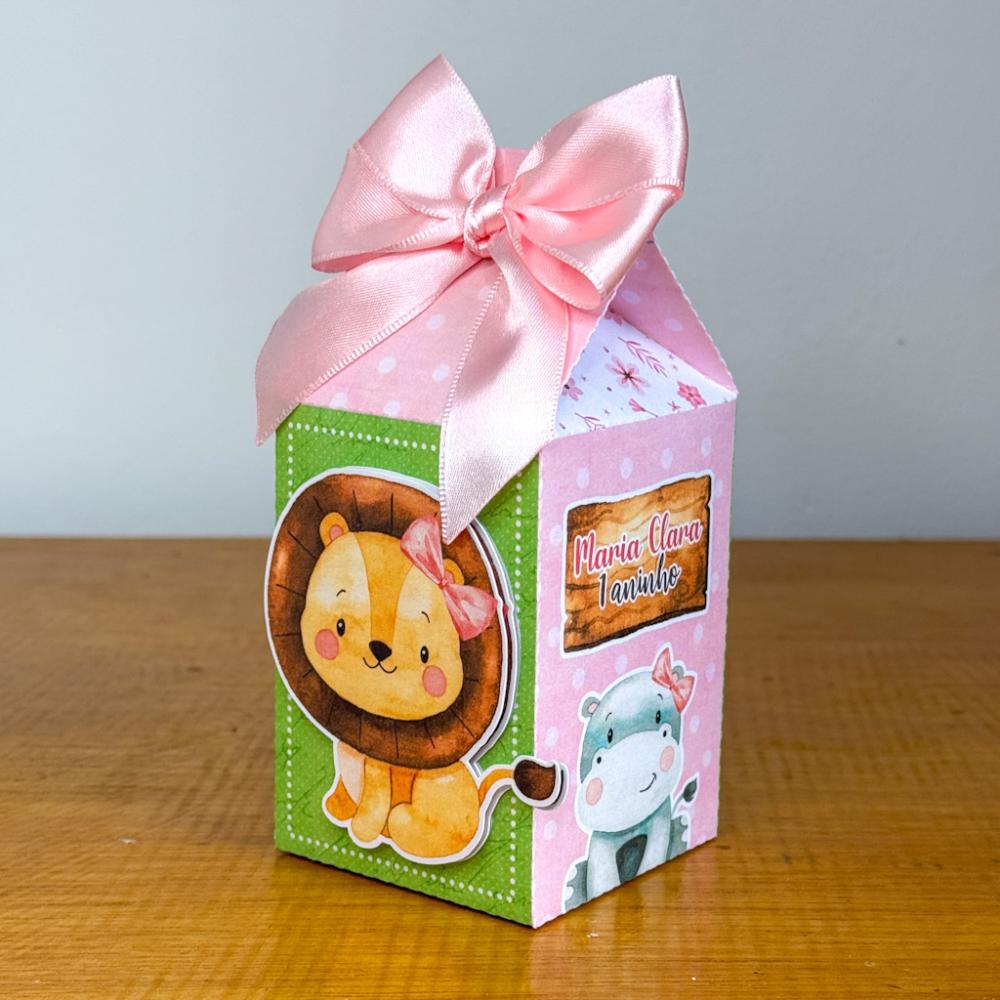 Kit Festa Personalizado Safari Rosa (20 Peças)
