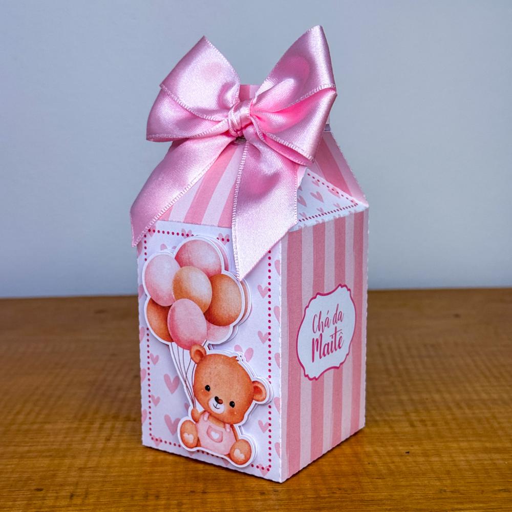 Kit Festa Personalizado Ursinha Rosa (20 Peças)