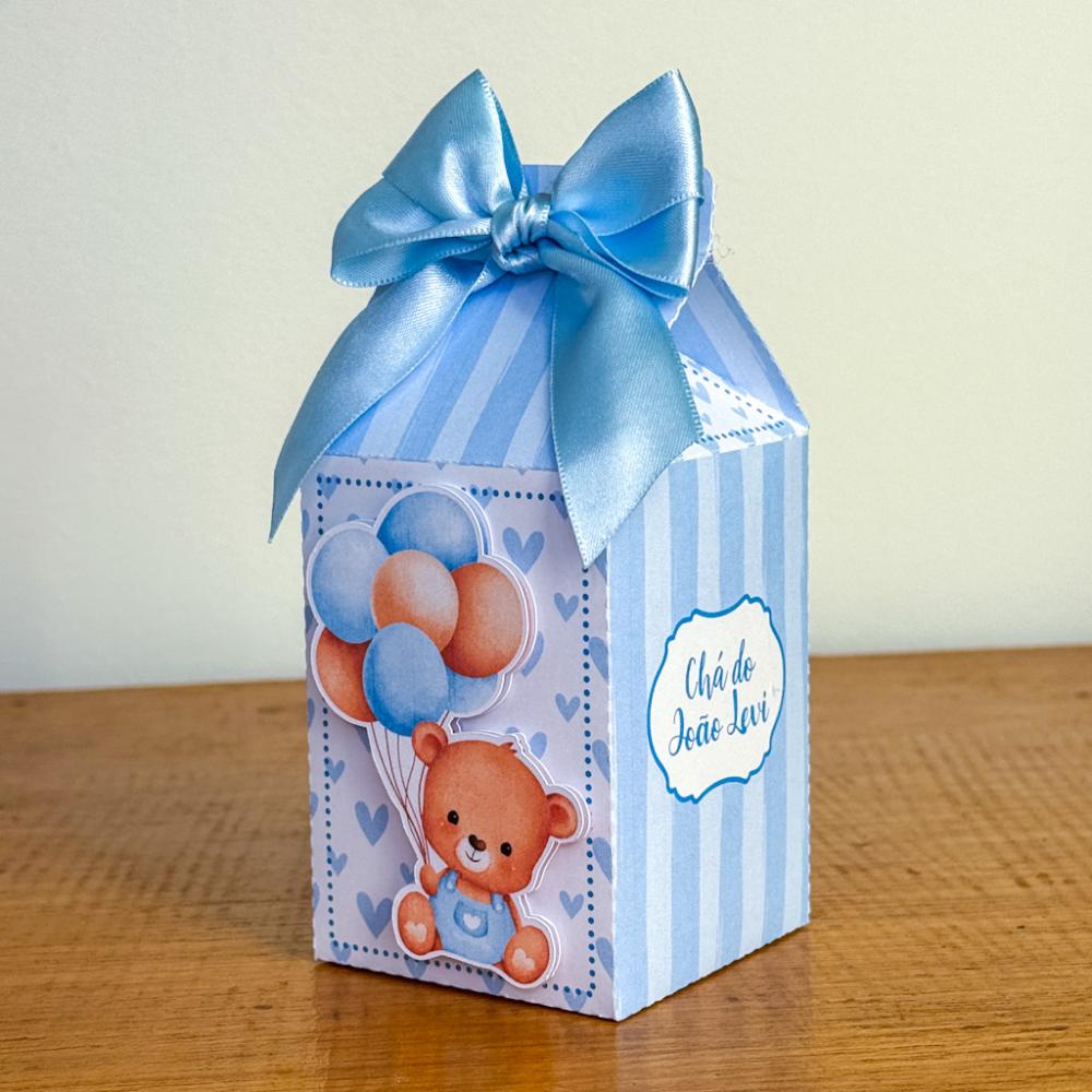 Kit Festa Personalizado Ursinho Azul (20 Peças)