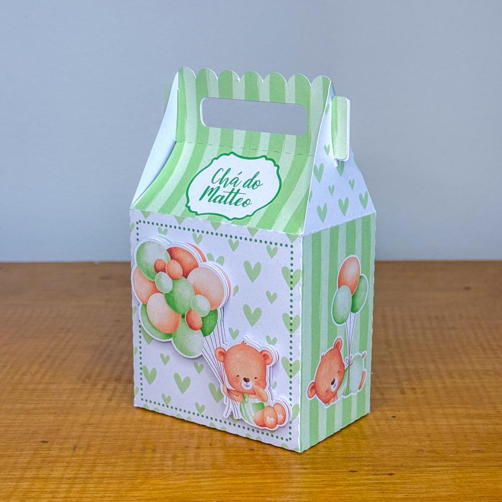 Kit Festa Personalizado Ursinho Verde (20 Peças)