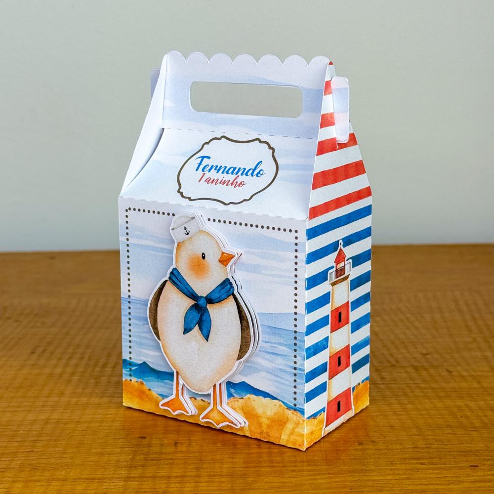Kit Festa Personalizado Ursinho Marinheiro (20 Peças)