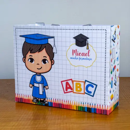 Sacolinha Personalizada ABC Menino