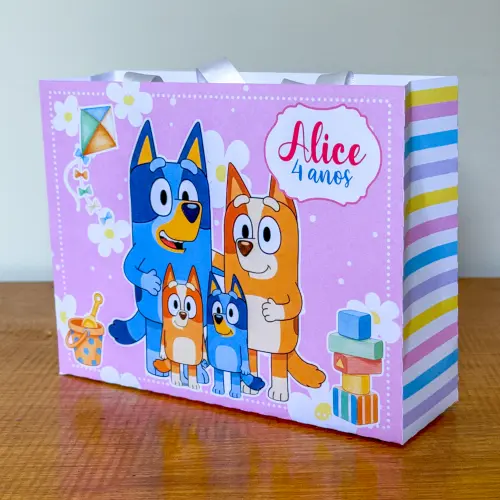Sacolinha Personalizada Bluey Menina