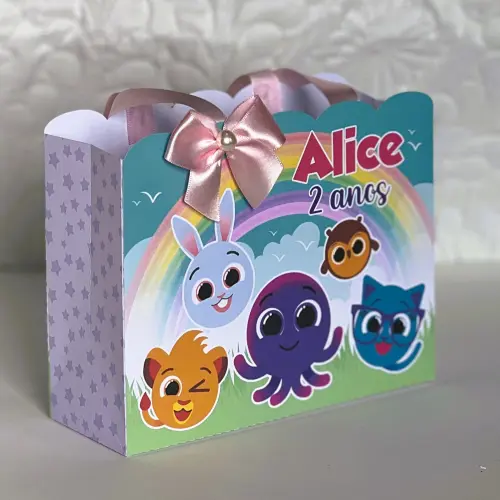 Sacolinha Personalizada Bolofofos Rosa