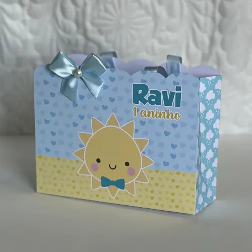 Sacolinha Personalizada Raio de Sol Menino