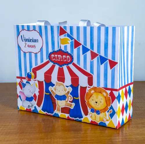 Sacolinha Personalizada Circo Menino