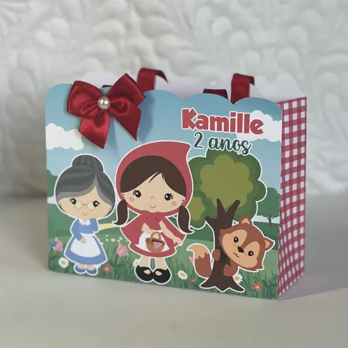Sacolinha Personalizada Chapeuzinho Vermelho
