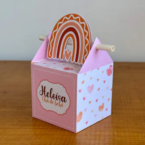 Kit Festa Personalizado Boho Rosa (20 Peças)