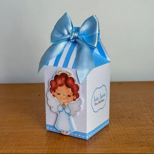 Kit Festa Personalizado Batizado Menino (20 Peças)