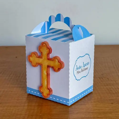 Kit Festa Personalizado Batizado Menino (20 Peças)