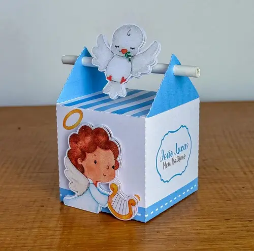 Kit Festa Personalizado Batizado Menino (20 Peças)