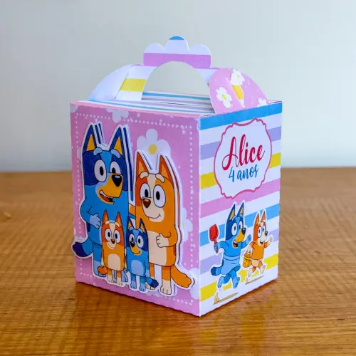 Kit Festa Personalizado Bluey Menina (20 Peças)