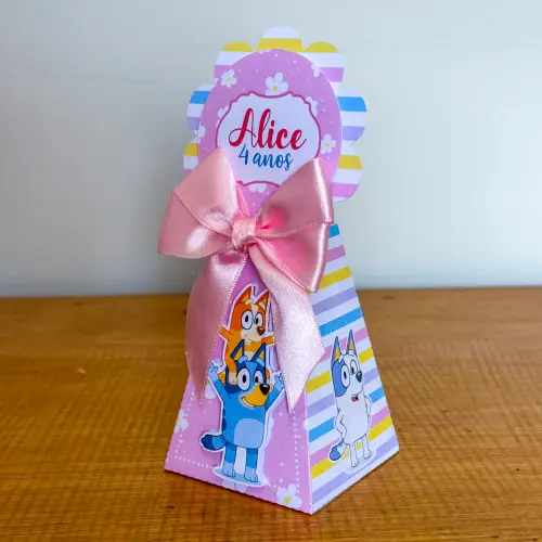 Kit Festa Personalizado Bluey Menina (20 Peças)