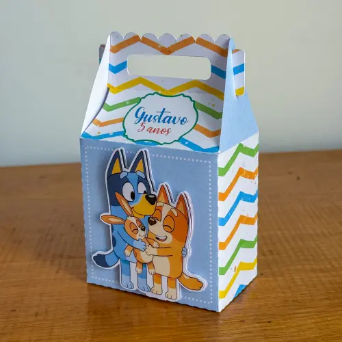 Kit Festa Personalizado Bluey Menino (20 Peças)
