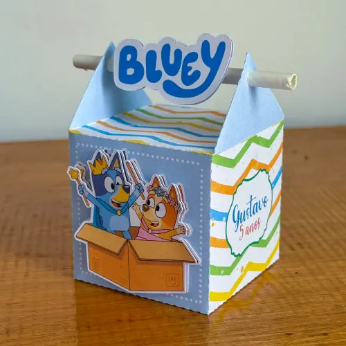Kit Festa Personalizado Bluey Menino (20 Peças)