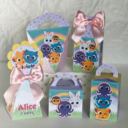 Kit Festa Personalizado Bolofofos Rosa (20 Peças)