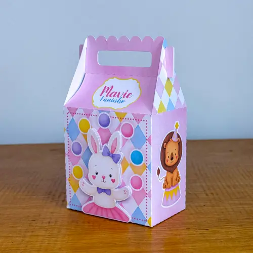 Kit Festa Personalizado Circo Menina (20 Peças)