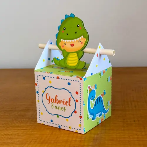 Kit Festa Personalizado Dino Baby (20 Peças)