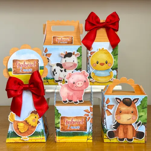 Kit Festa Personalizado Fazendinha (20 Peças)