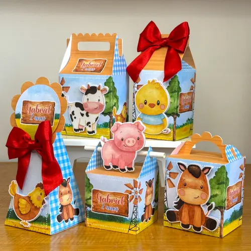 Kit Festa Personalizado Fazendinha (20 Peças)