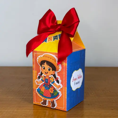 Kit Festa Personalizado Festa Junina Vermelha (20 Peças)