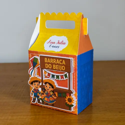 Kit Festa Personalizado Festa Junina Vermelha (20 Peças)