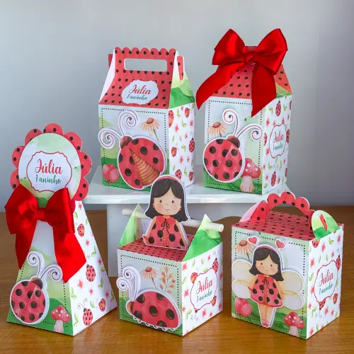 Kit Festa Personalizado Joaninha (20 Peças)