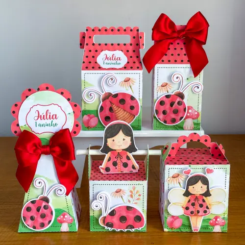 Kit Festa Personalizado Joaninha (20 Peças)