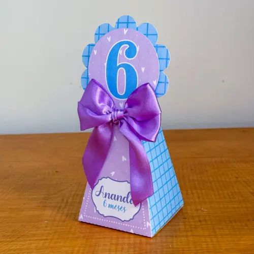 Kit Festa Personalizado Lilás a Azul (20 Peças)