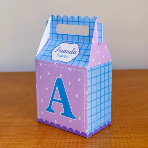 Kit Festa Personalizado Lilás a Azul (20 Peças)