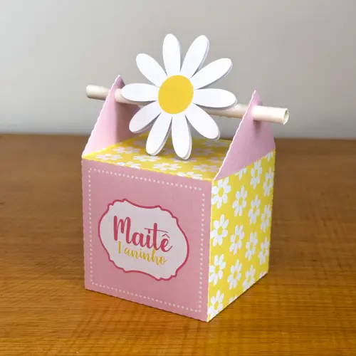 Kit Festa Personalizado Margarida Rosa (20 Peças)
