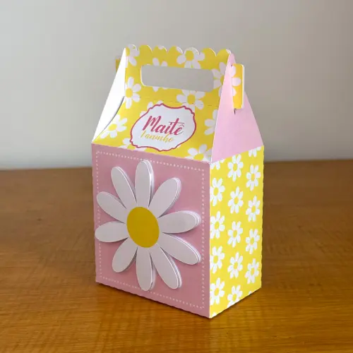 Kit Festa Personalizado Margarida Rosa (20 Peças)