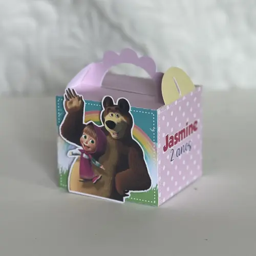 Kit Festa Personalizado Masha e o Urso (20 Peças)