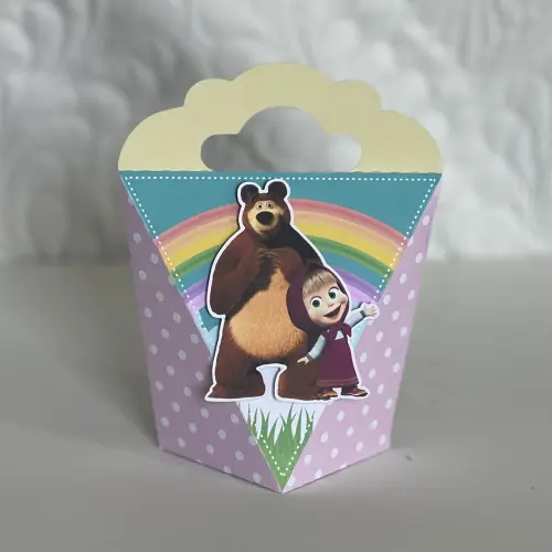 Kit Festa Personalizado Masha e o Urso (20 Peças)