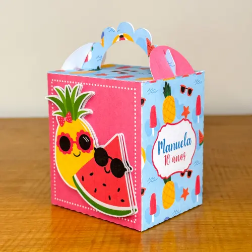 Kit Festa Personalizado Pool Party Menina (20 Peças)