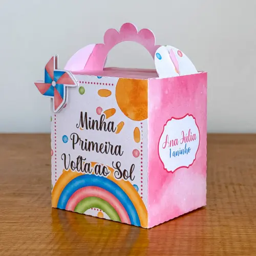 Kit Festa Personalizado Primeira Volta ao Sol Menina (20 Peças)