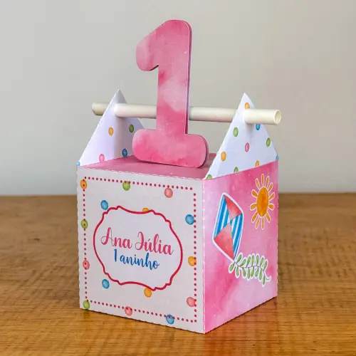 Kit Festa Personalizado Primeira Volta ao Sol Menina (20 Peças)