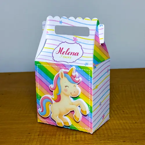Kit Festa Personalizado Unicórnio (20 Peças)