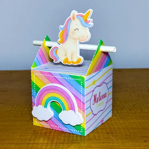 Kit Festa Personalizado Unicórnio (20 Peças)