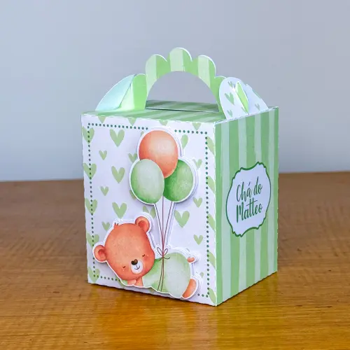 Kit Festa Personalizado Ursinho Verde (20 Peças)