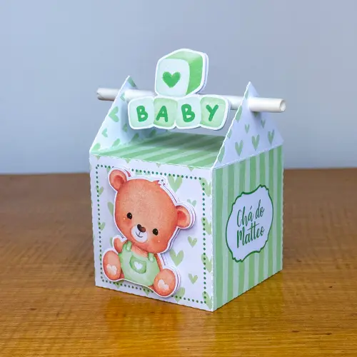 Kit Festa Personalizado Ursinho Verde (20 Peças)