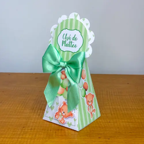 Kit Festa Personalizado Ursinho Verde (20 Peças)
