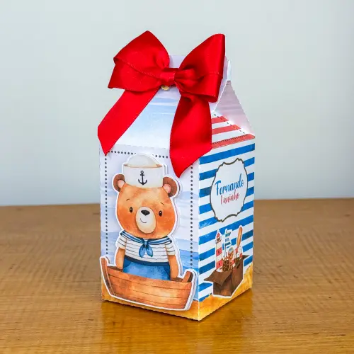 Kit Festa Personalizado Ursinho Marinheiro (20 Peças)