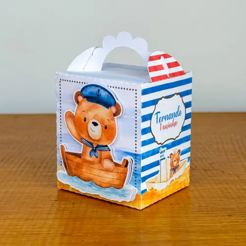 Kit Festa Personalizado Ursinho Marinheiro (20 Peças)